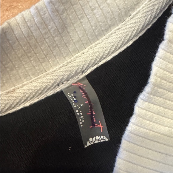 Free People Movement Black Embroidered Sweater with Floral Design - Picture 7 of 7